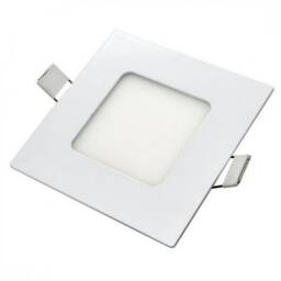 Plafn Cuadrado Led Embutir 3W - Luz Clida