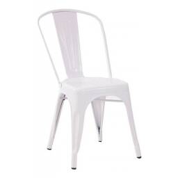 Silla Tolix de metal - Blanca