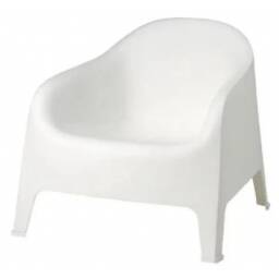 Sillon Skarpo Blanco Plastico Exterior Mueble Jardn