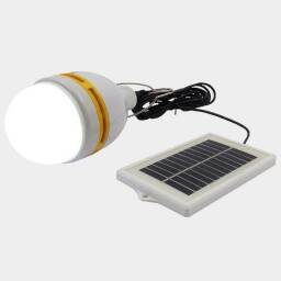 Lampara LED recargable con luz solar - 3m de cable