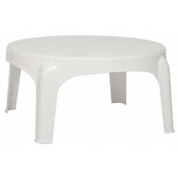 Mesa Ratona blanca Pvc 60cm Patio Jardin Exterior