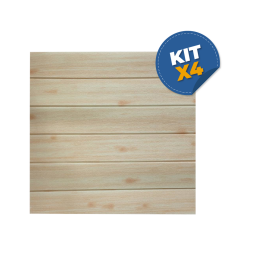 Kit x 4 Revestimiento autodhesivo 3d - Tablas de madera clara