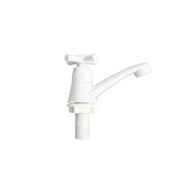 Canilla Plastica Blanca p/pileta - mesada 1/2''Cierre cruz PACKx4