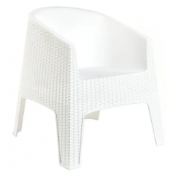 Sillon Ibiza Blanco Plastico Exterior Mueble Jardn