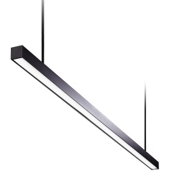 Plafon Led Barra Colgante 15W - Tubo de techo Negro