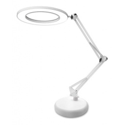 Lampara Aro Led 5W Mesa Brazo Articulado Color : Blanco