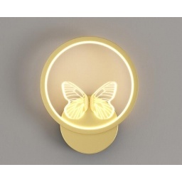 Aplique Led Interior/Exterior Circulo con Mariposa 20 W