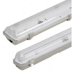 Caja Estanco para 1 Tubo luz de 18 W 60 cm