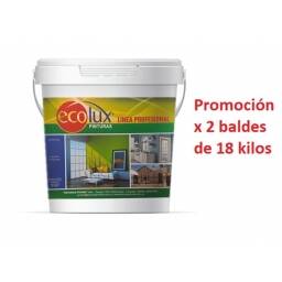 Promo x 2 Membrana Lquida Impermeabilizante 18+18Kg.Ecolux