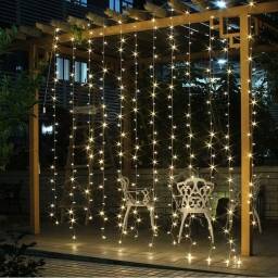 Lluvia cortina De Luces Led 2 x 2m fijas