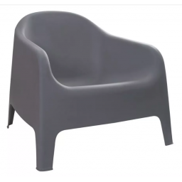 Sillon Skarpo Gris Plastico Exterior Mueble Jardn