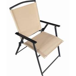 Silla Plegable de Jardin Beige crema - Alaska