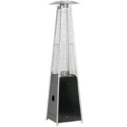 Estufa A Gas Piramide Exterior Tipo Hongo Acero inox.