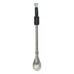 Bombilla Para Mate Stanley Spoon Acero Inox. Color Negro