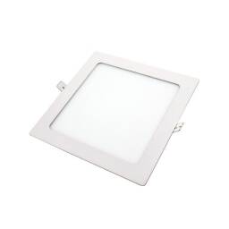 Plafn Cuadrado Led Embutir 18W - Luz Fra