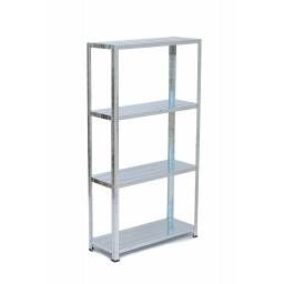 Estantera metlica 142 cm - 4 estantes galvanizada