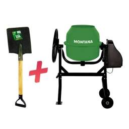 Hormigonera Montana de 0,7 HP  120 lts (cuarto de bolsa) + Pala de regalo!