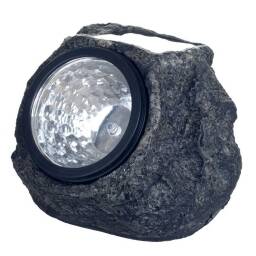 Lampara solar roca - luces LED piedra imitacion 