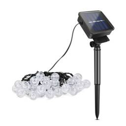 Guirnalda Solar - Guia 50 bombitas luces Led - 6 mts